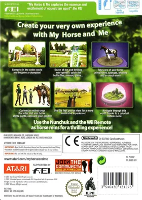 My Horse & Me box cover back